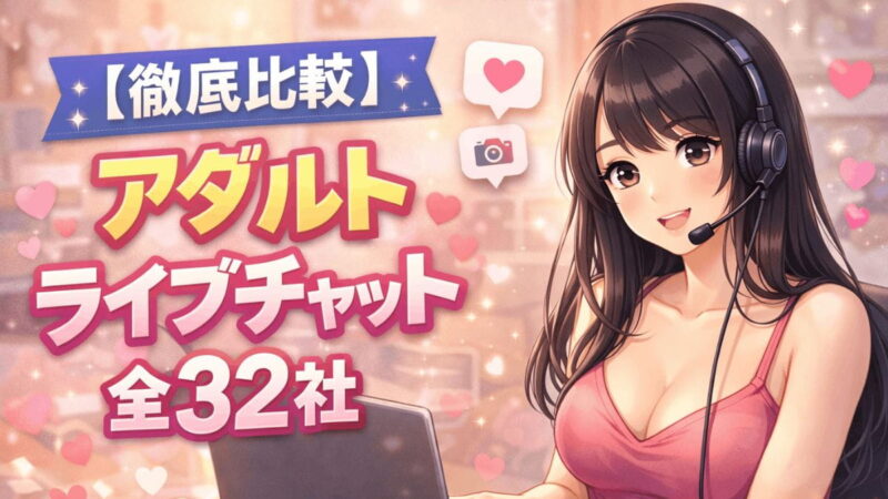 徹底比較 アダルトライブチャット 全32社